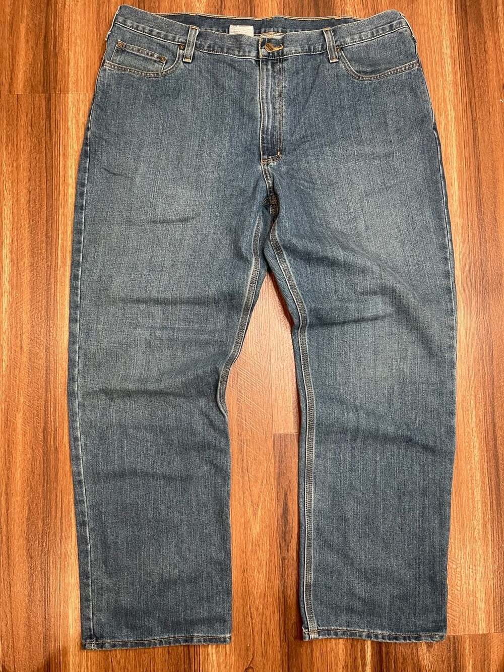 Carhartt Relaxed Fit BD1483-M Denim Jeans Men's 42x32 Blue Workwear
